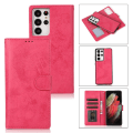 Miniatyrbillede 1 af 11: Samsung Galaxy S21 Ultra - Elegant Praktiskt Plånboksfodral Rosa