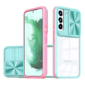 Pikkukuva 3 / 10: Samsung Galaxy S23 - Stilsäkert Skyddande Skal Kameraskydd Rosa/Grön