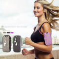 Miniatyrbild 7 av 11: Genomtänkt Armbandsväska med hörlursingång (Sport & Fitness) Musiknot Grå