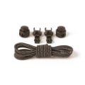 Miniatyrbillede 1 af 11: Snørebånd (Elastisk) 100cm - Holdbar Mörk Militärgrön