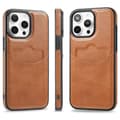 iPhone 14 Pro LEMAN Fodral - Slimmad Elegans Ljusbrun