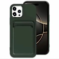Miniatyrbilde 5 av 11: iPhone 16 Pro Max - Stilrent och Praktiskt Floveme Skal med Korthållare Marinblå