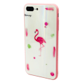 Miniatyrbillede 5 af 6: Elegant Skyddskal till iPhone 7 (Härdat glas) Flamingo