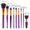 Pikkukuva 4 / 10: KABUKI-MINERALS Originalborstar i 9-delar Lila-Guld