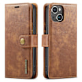 Pikkukuva 7 / 11: iPhone 13 Mini Case - Stilrent Plånboksfodral med Retro Läderlook Brun