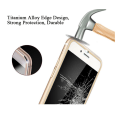Miniatyrbillede 3 af 4: iPhone 7 Plus (2-PACK) HuTech Skärmskydd 3D-Aluminiumram Svart