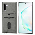 Pikkukuva 5 / 11: Samsung Galaxy Note10 - Praktiskt Skal med Kortfack (LEMAN) Havsgrön