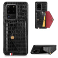 Miniatyrbilde 3 av 11: Samsung Galaxy S20 Ultra - Stilrent Skal med Kortfack Röd