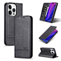 Pikkukuva 8 / 11: iPhone 15 pro - Pl�nboksfodral i L�der med 3-kortfack Red