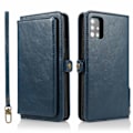 Miniatyrbillede 1 af 11: Samsung Galaxy A71 - Gennemtænkt Pung-etui med dobbelt funktion Mörkblå