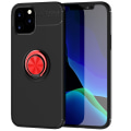 Pikkukuva 1 / 9: iPhone 13 Pro Max - Skyddande Stilrent Skal med Ringhållare Svart/Röd