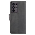 Pikkukuva 1 / 11: Samsung Galaxy S23 Ultra - 2 i 1 HANMAN Plånboksfodral Svart