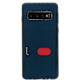 Pikkukuva 1 / 11: Samsung Galaxy S10 - Exklusivt Praktiskt Skal Kortfack (HANMAN) Mörkblå