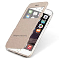 Miniatyrbild 9 av 11: iPhone X - Smartfodral Fönster - Svarsfunktion - Ställ Guld