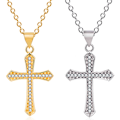 Pikkukuva 5 / 8: Stilsäkert Elegant Kors Halsband Guld