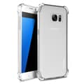 GALAXY S7 EDGE - Effektfullt Silikonskal extra tjocka hörn Genomskinlig