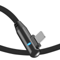 Miniatyrbilde 6 av 11: Effektfull Lightning Snabbladdnings Kabel Svart 1 Meter
