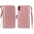 Miniatyrbillede 6 af 6: Rummeligt 9-korts pungetui med pengeseddelrum til iPhone X/XS Rosa