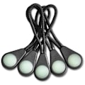 Pikkukuva 2 / 11: Effektfull Glow in the Dark Blixtlåsdragare (10-Pack) Svart