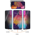 Pikkukuva 5 / 11: Samsung A50 2-PACK Anti-Spy Skärmskydd 9H Screen-Fit Svart
