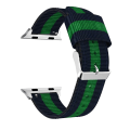 Miniatyrbild 9 av 11: Apple Watch 4 - 40mm - Armband i Nylon & Rostfritt Stål Blå-Grön