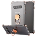 Pikkukuva 7 / 11: Samsung Galaxy S10 Plus - Stötdämpande Skal med Ringhållare Svart