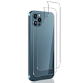 Miniatyrbillede 11 af 11: 3-in-1 iPhone 12 Pro Fram- & Baksida + Kameralinsskydd Transparent/Genomskinlig