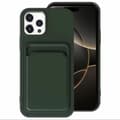 Skal med Kortfack kompatibelt med iPhone 16 Pro Mörkgrön