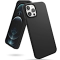 Miniatyrbild 2 av 10: iPhone 12 Pro - Skyddande Silikonskal i Frostad Design Svart