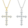 Pikkukuva 7 / 7: Stilrent Exklusivt Kors Halsband Hög Kvalitet Silver