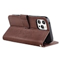 Pikkukuva 6 / 11: iPhone 15 Pro - Elegant Fodral i PU-läder med 4 kortplatser Red