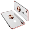 Miniatyrbild 4 av 11: iPhone XR - Praktiskt Silikonskal med Ringhållare (FLOVEME) Silver