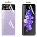 Miniatyrbild 5 av 11: 3-PACK Samsung Galaxy Z Flip 3 3-in-1 Hydrogel Skärmskydd Transparent