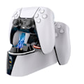 Pikkukuva 3 / 9: RGB-kontrollerladdningsstation för PlayStation 5. Snabb laddning med LED-indikator. White