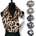 Pikkukuva 9 / 9: Elegant Bekväm Tunn Ringhalsduk Vit Leopard