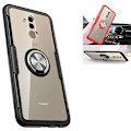 Miniatyrbilde 9 av 9: Stilrent Skal med Ringhållare (NANO) - Huawei Mate 20 Lite Svart/Svart