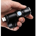 Miniatyrbillede 6 af 7: USB UPPLADDNINGSBAR MINI CREE Q5  ficklampa  2000 Lumens Svart