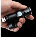 Miniatyrbillede 6 af 7: USB UPPLADDNINGSBAR MINI CREE Q5  ficklampa  2000 Lumens Svart Svart