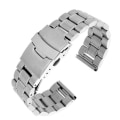 Pikkukuva 1 / 10: Genomtänkt Klockarmband i Rostfritt Stål Silver 24mm