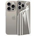Pikkukuva 10 / 11: iPhone 15 pro max Back Hydrogel Skärmskydd HD 0,2mm Transparent