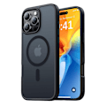 Miniatyrbillede 1 af 11: iPhone 16 Pro Max Skal - Translucent Baksida med Perfekt Passform Svart