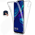 Pikkukuva 8 / 11: Huawei Y5 2019 - Skyddande NORTH Dubbelsidigt Silikonskal Blå