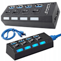 Miniatyrbilde 1 av 5: USB-hub 3.0 med 4 portar - Uppgradera till snabbare anslutning