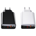 Miniatyrbilde 4 av 9: Kraftfull Type-C USB Väggadapter BASEUS Vit Vit
