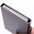 Pikkukuva 10 / 11: Skyddande Korthållare (Leman) i Aluminium RFID Skydd Grå Grå