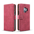 Pikkukuva 4 / 11: Plånboksfodral i Retrodesign från LEMAN till Samsung Galaxy S9+ Gråsvart