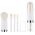 Miniatyrbillede 1 af 11: 4in1 Makeup Borstset Läppblandning / Ögonskuggor Vit/Silver