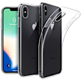 Miniatyrbild 4 av 11: iPhone XS Max - 1 Set Stötdämpande Silikonskal med Skärmskydd Transparent