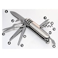 Miniatyrbillede 3 af 7: Praktiskt 11 i 1 Multifunktionell Fickkniv Verktyg Silver