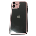 Pikkukuva 1 / 11: Aluminium Baksida Skärmskydd iPhone 11 + Titanlegerings metall Roséguld
